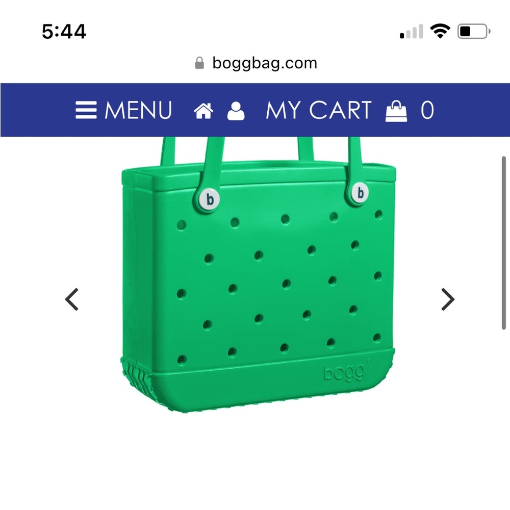 Baby Bogg Bag GREEN with envy, used once